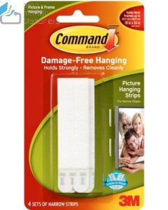 Command 17207 Narrow Hanging Strips Pengait Penggantung Cantolan