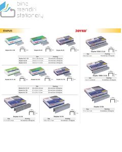 Gambar Isi Staples Kecil-Sedang-Jilid merk Joyko 1210S | 1213S | 1217S | No.10 | No.1006S | No.1008s | No.10N | No.10S | No.3 | No.3N | No.3S merek Joyko