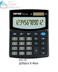 Contoh Kalkulator Meja 12 Digit Joyko Calculator CC-13 merek Joyko