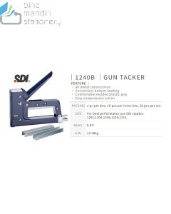 Katalog perlengkapan sekolah SDI 1240B Gun Tacker Stapler Sofa dan Kulit dan gambarnya