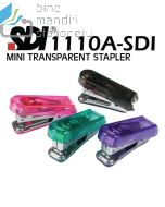 Katalog brosur image atk Stapler misalnya SDI 1110A Mini Stapler No.10 Transparent Alat Jepret Kertas